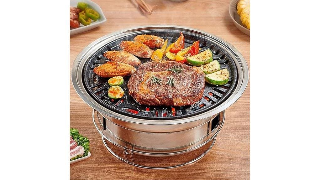 portable 13 7 inch korean bbq