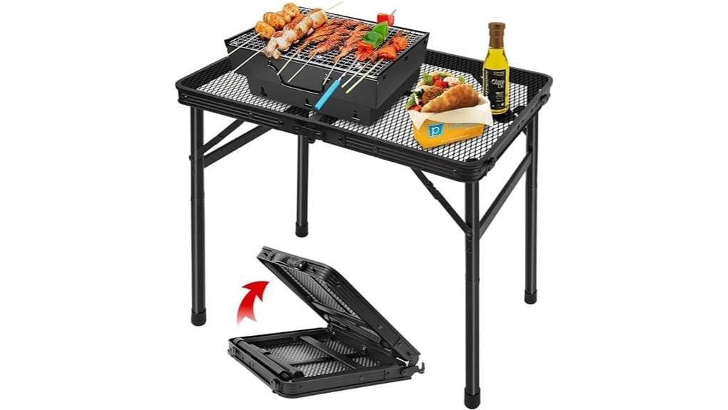 portable folding camping table