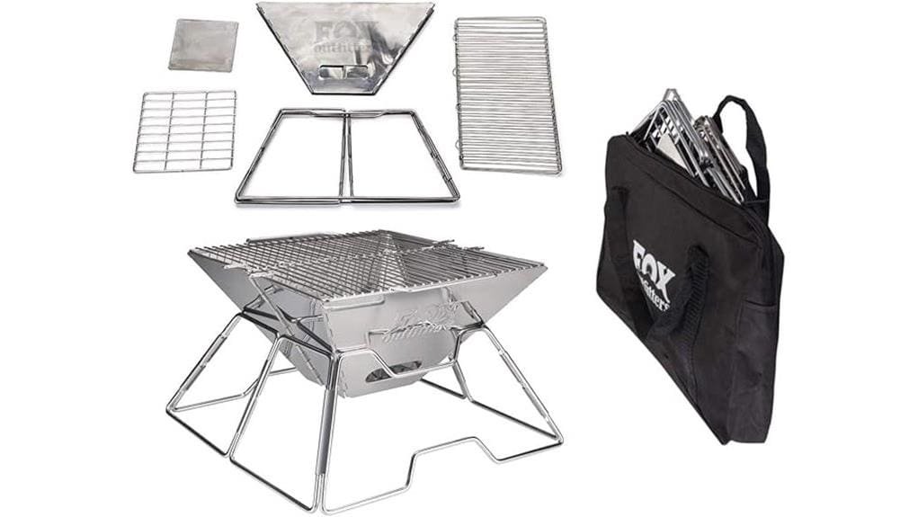portable folding charcoal grill