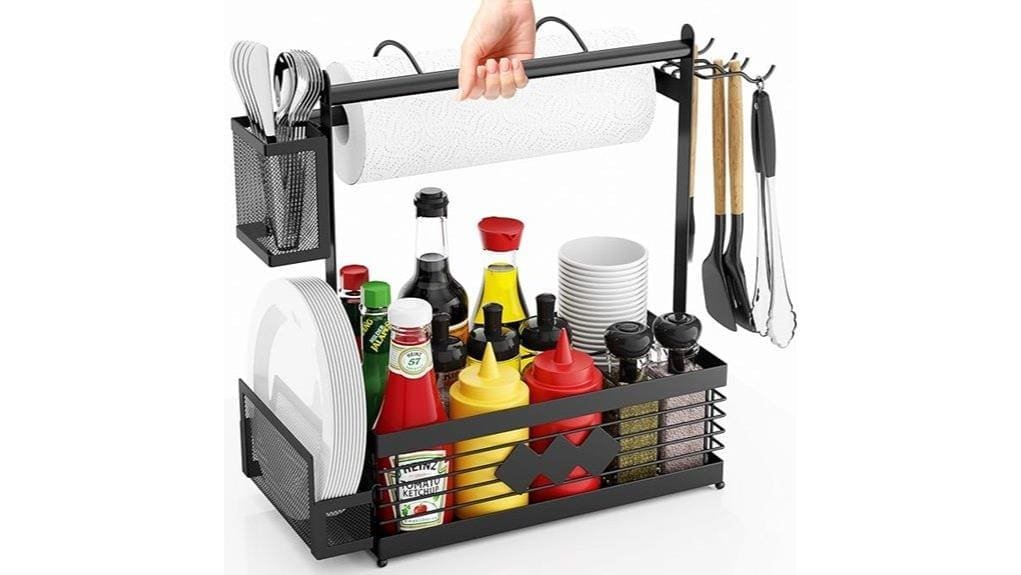 portable outdoor grilling tool organizer