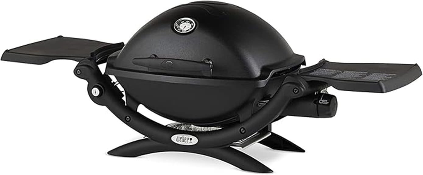 portable weber q1200 propane grill