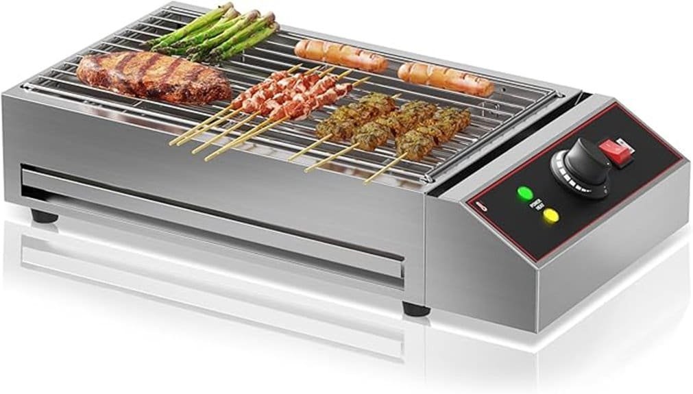 powerful 1800w indoor electric grill