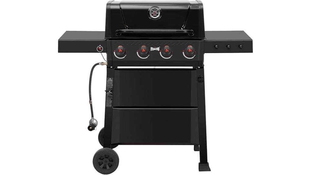 powerful 36 000 btu 4 burner