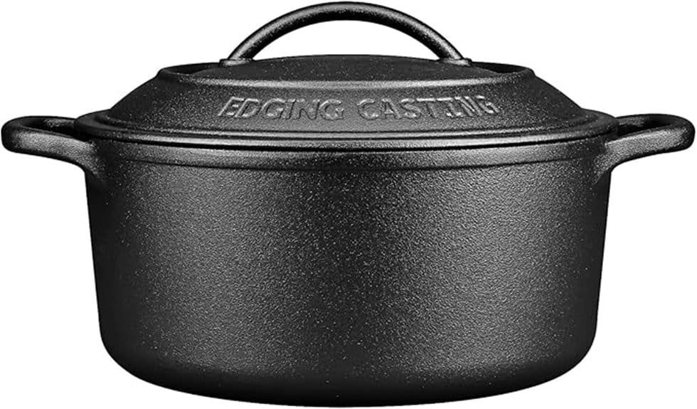 pre seasoned cast iron dutch oven