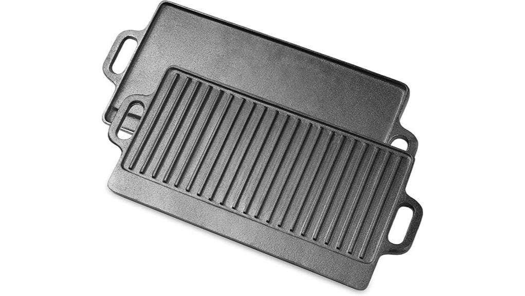 reversible cast iron griddle