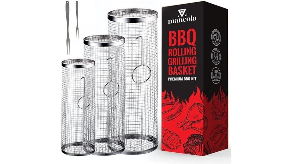 rolling grilling basket review