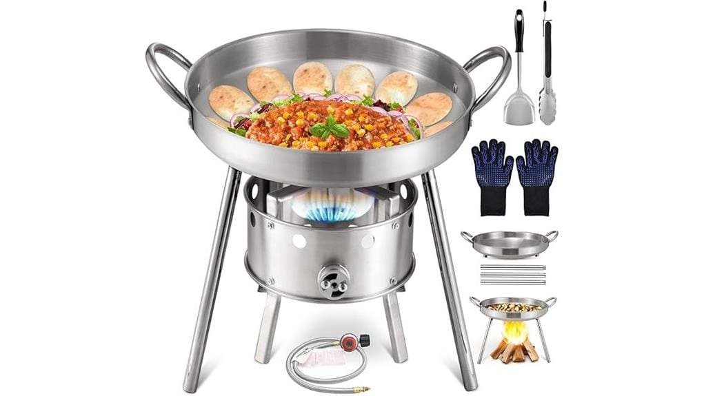 single port stainless steel burner