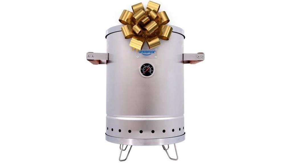 six pound stainless steel smoker