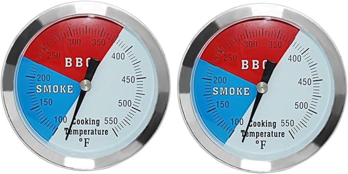small 3 1 8 inch bbq thermometer