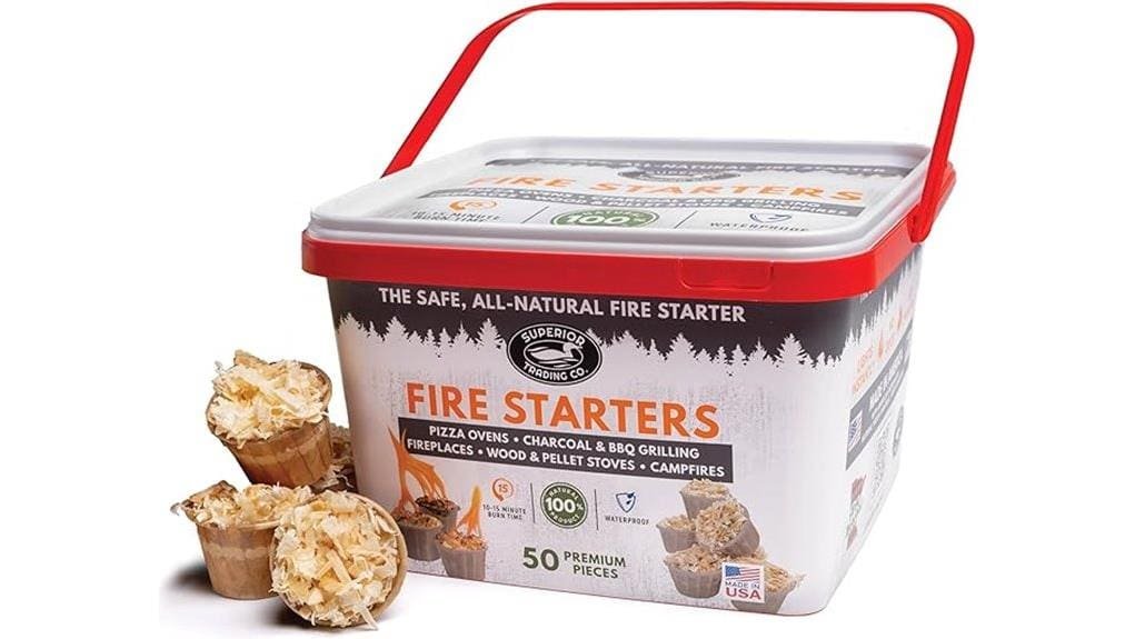 superior plastic fire starter pods