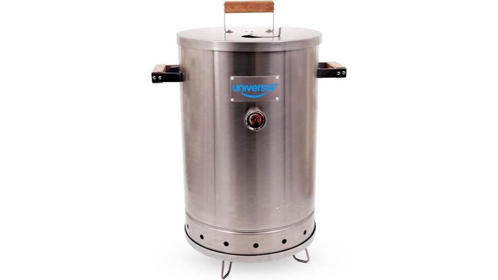 twenty pound stainless steel barrel smoker