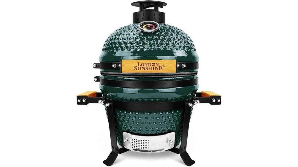 upgraded 13 inch ceramic kamado grill