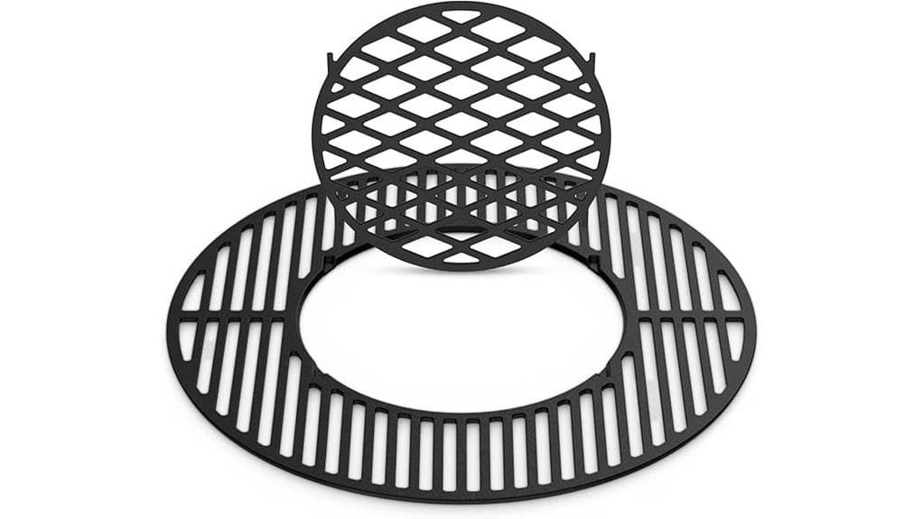 versatile cast iron kettle grill combo